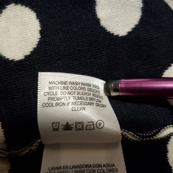 🐼 Liz Claiborne Sleeveless Polka Dot Sweater 🐼 - Picture 7 of 9